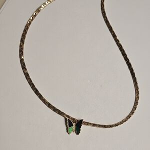 Elegant Gold Butterfly Necklace